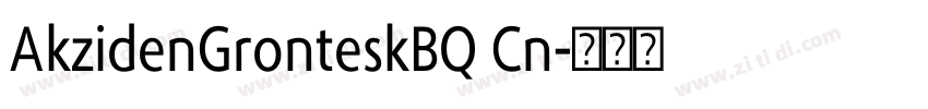 AkzidenGronteskBQ Cn字体转换